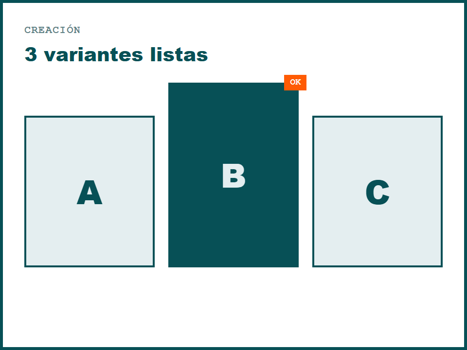 Referencia visual — Creación