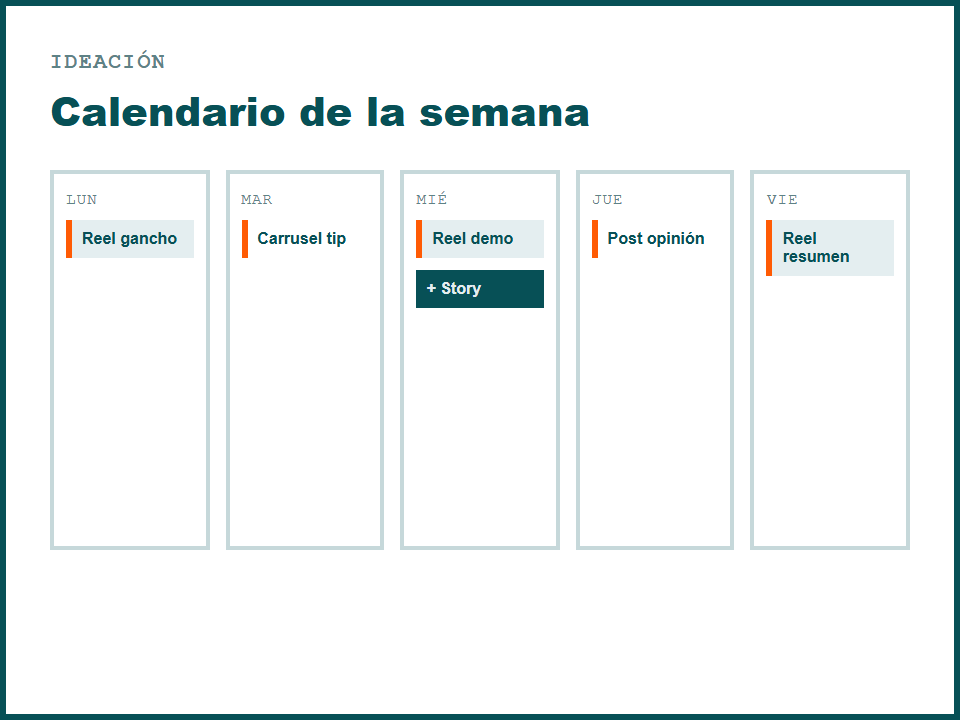 Referencia visual — Ideación